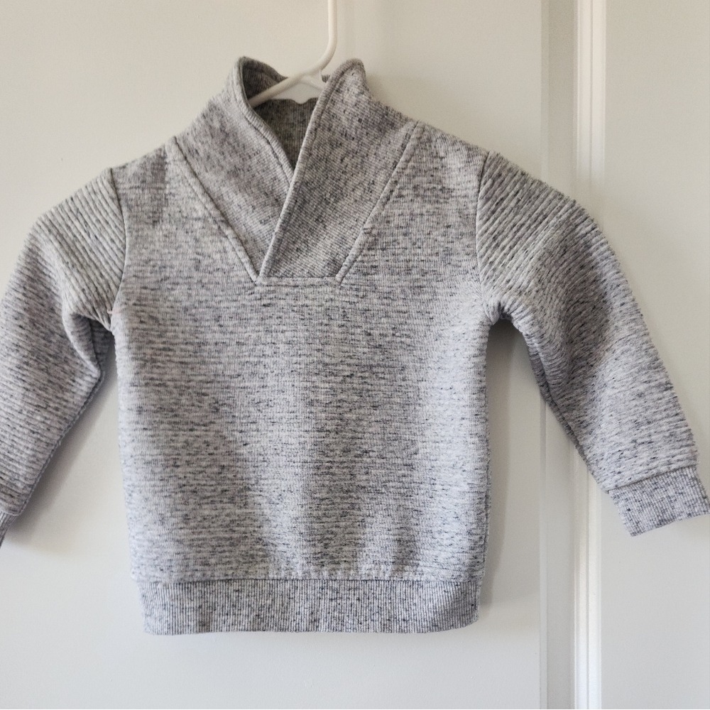 24-36m Kid's gray sweater Holiday‎ Grandpa Church Dressy Preppy Academia